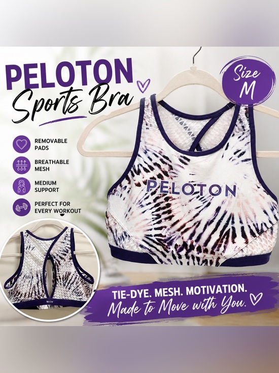 Peloton Other - Peloton x WITH Tie-Dye Sports Bra | Medium | Removable Pads | Mesh Racerback